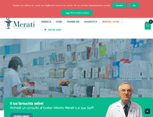 Tablet Screenshot of farmaciamerati.com